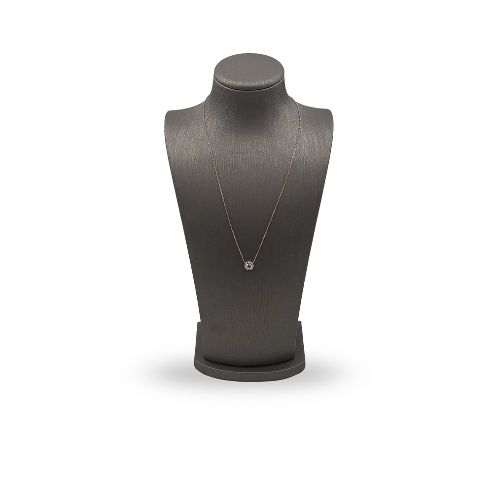 Collana oro giallo con punto luce